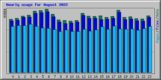 Hourly usage for August 2022