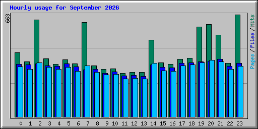 Hourly usage for September 2026